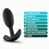 Silicone Vibra Slim Plug | Weighted Small | Anal Adventures