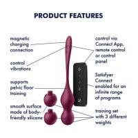 Love Birds Very Balls Vibrator | Weighted Kegel/Pelvic Floor Vibrator Strengthener | Satisfyer