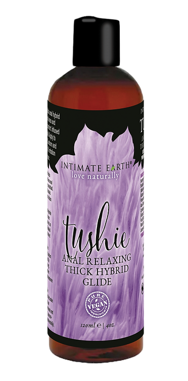 Tushie relaxing hybrid Anal Lubricant by Intimate Earth from Boink Adult Boutique boinkmuskoka.com