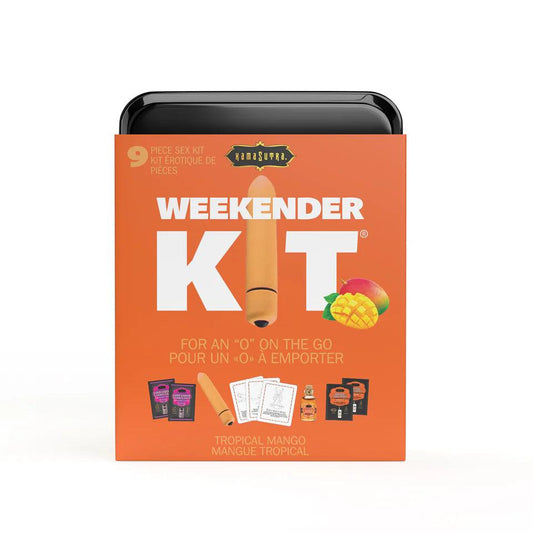 Weekender kit from Kama Sutra includes Bullet massage oil Lubricant and Stimulant Gel - Boink Adult Boutique Canada