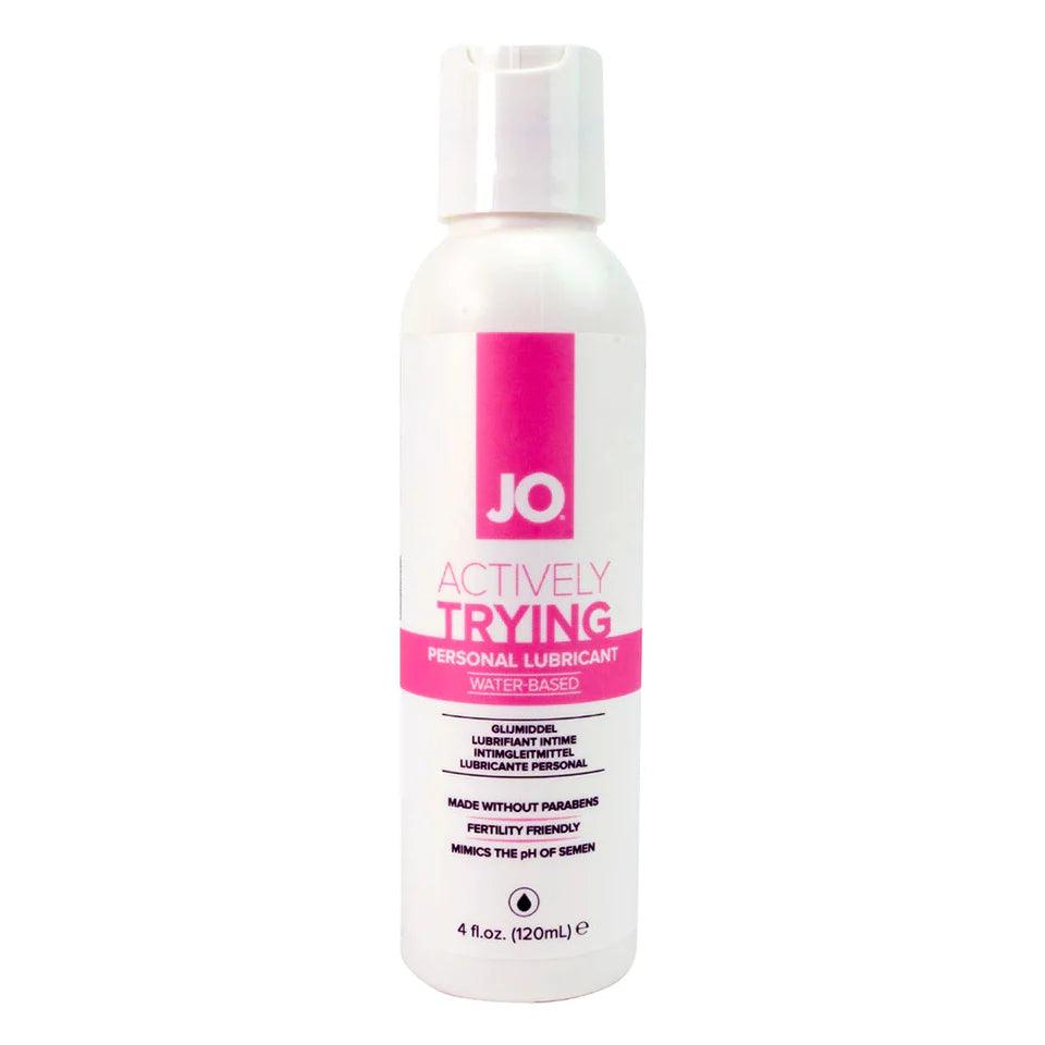 ACTIVELY TRYING LUBRICANT - Paraben-Free - Creates a Healthy Semen Environment by SystemJO - Boink Adult Boutique www.boinkmuskoka.com Canada