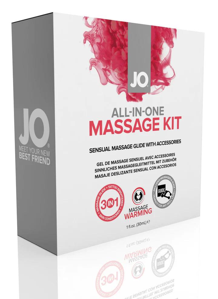 ALL-IN-ONE MASSAGE GLIDE KIT - WARM Embrace - Ultra Moisture for tattoos and Skin Conditioning by SystemJO - Boink Adult Boutique www.boinkmuskoka.com Canada