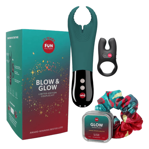 Blow & Glow Couples Vibe Kit | Couple Toy, Cock Ring, Candle | FUN FACTORY - Boink Adult Boutique www.boinkmuskoka.com Canada