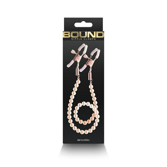 Bound - Nipple Clamps - DC1 - Rose Gold - Boink Adult Boutique www.boinkmuskoka.com Canada