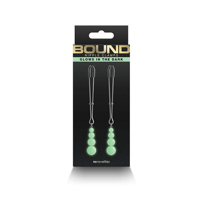 Bound - Nipple Clamps - G2 - Gunmetal "Glow in the Dark" - Boink Adult Boutique www.boinkmuskoka.com Canada