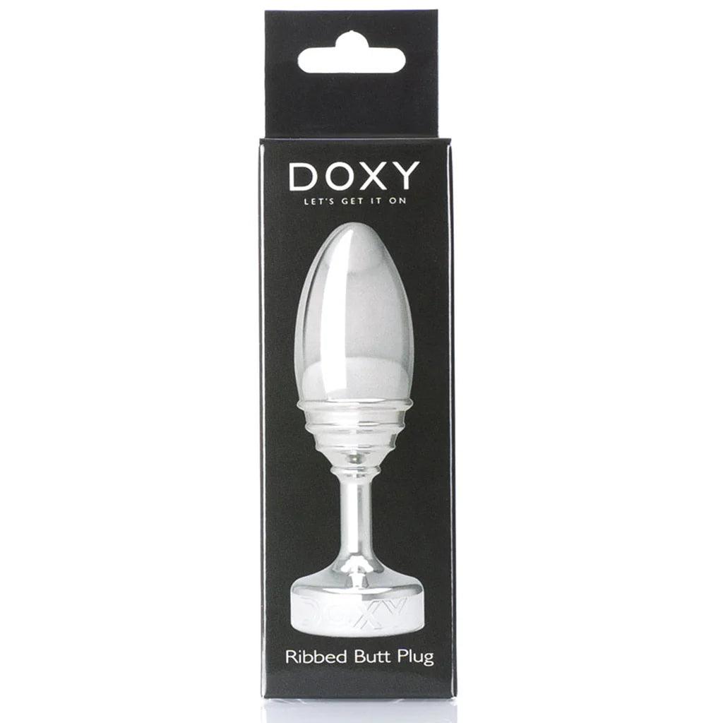 Butt Plug | Ribbed Metal | DOXY - Boink Adult Boutique www.boinkmuskoka.com Canada