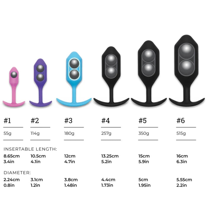 Snug Plug 7| Weighted Anal XL Plug | b-Vibe