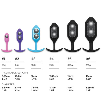 Snug Plug 7| Weighted Anal XL Plug | b-Vibe