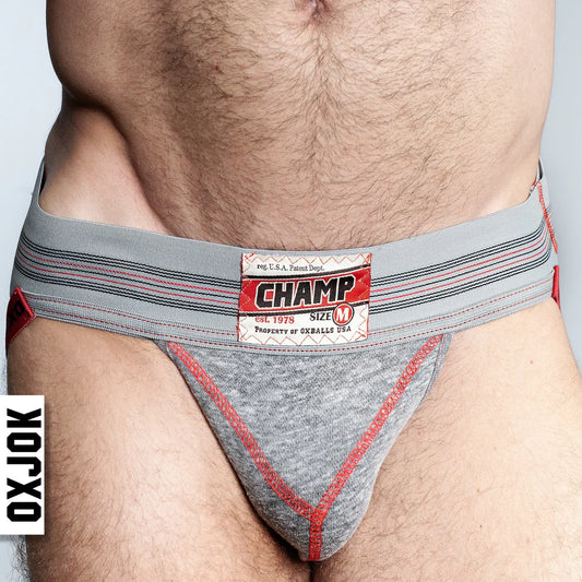 CHAMP |  Vintage Sweatshirt Jockstrap & JOKFIT C-Ring | OXBALLS