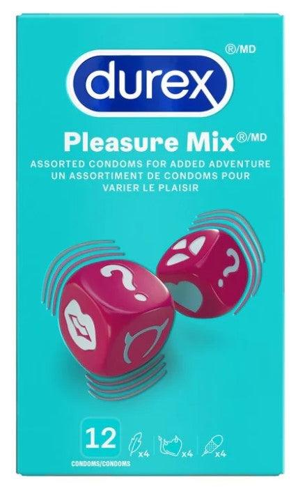 Durex Pleasure-Mix 12 pack - Boink Adult Boutique www.boinkmuskoka.com Canada