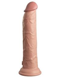 Elite Dual Density Vibrating Silicone Cock by King Cock - Boink Adult Boutique www.boinkmuskoka.com Canada
