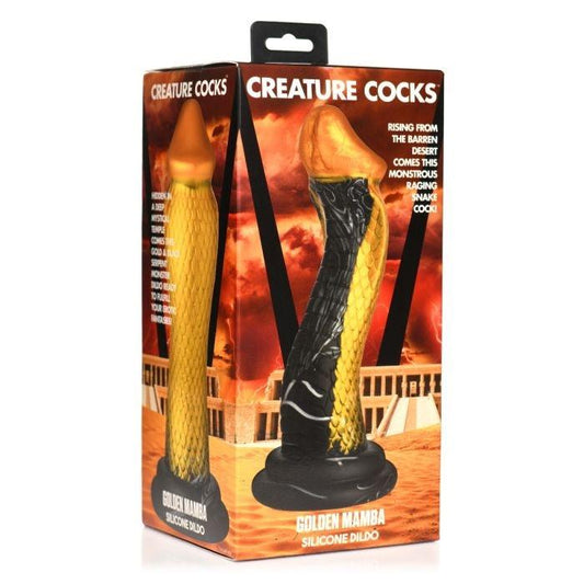 Golden Snake | Silicone Fantasy Dildo | Creature Cocks - Boink Adult Boutique www.boinkmuskoka.com Canada