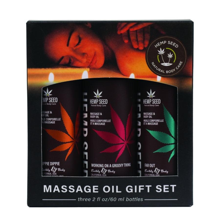 Hemp Seed Massage Oil Gift Set Summer 2024 Collection - Boink Adult Boutique www.boinkmuskoka.com Canada