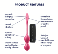 Love Birds 2 | Weighted Kegel/Pelvic Floor Vibrator Strengthener | Satisfyer - Boink Adult Boutique www.boinkmuskoka.com Canada