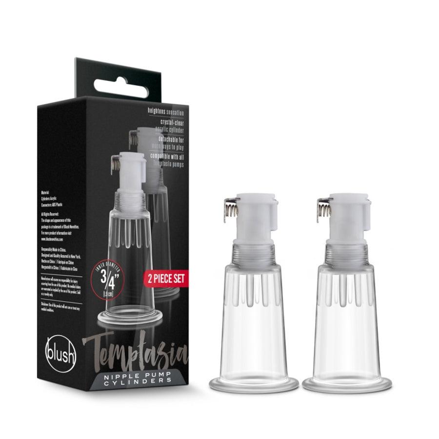 Nipple Pumping Cylinders Set of 2 (0.75" Diameter) | Temptasia - Boink Adult Boutique www.boinkmuskoka.com Canada