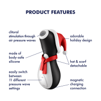 Penguin | Clitoral Stimulator - Holiday Edition | Satisfyer - Boink Adult Boutique www.boinkmuskoka.com Canada