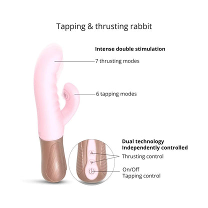 Sassy Bunny | Thrusting/Tapping Rabbit Vibrator | LOVE TO LOVE - Boink Adult Boutique www.boinkmuskoka.com Canada