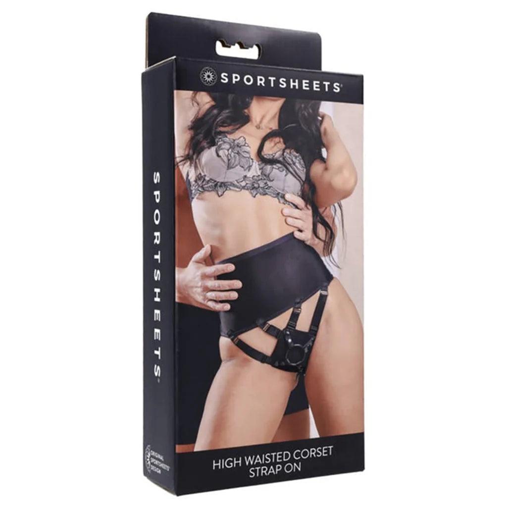 High Waisted Corset Strap On Harness | Sportsheets