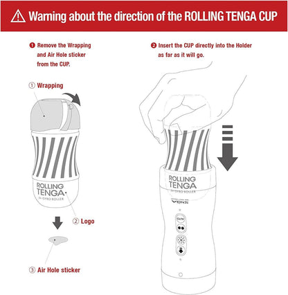 Vacuum Gyro Roller Set including One Standard Rolling Cup by TENGA - Boink Adult Boutique www.boinkmuskoka.com Canada