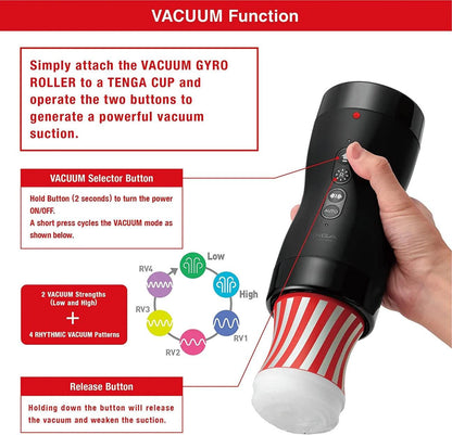 Vacuum Gyro Roller Set including One Standard Rolling Cup by TENGA - Boink Adult Boutique www.boinkmuskoka.com Canada