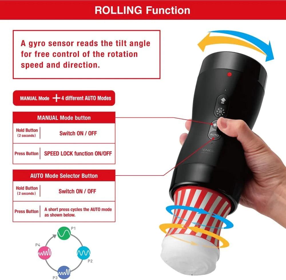 Vacuum Gyro Roller Set including One Standard Rolling Cup by TENGA - Boink Adult Boutique www.boinkmuskoka.com Canada