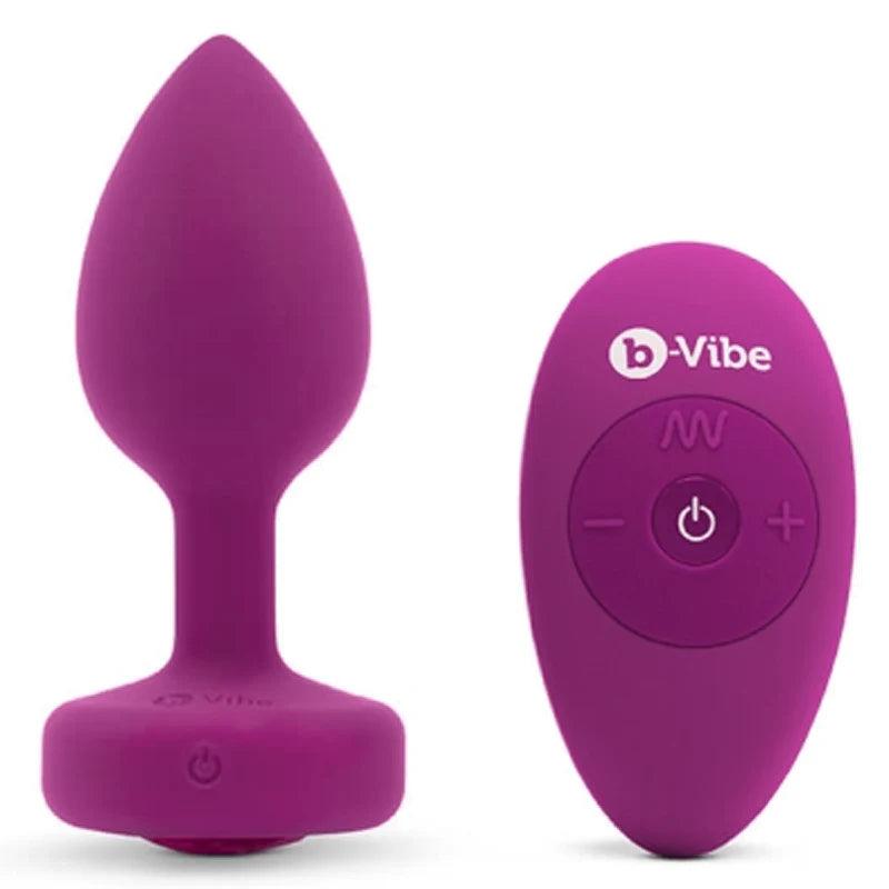 Vibrating Jewel Plug | Remote Control & Multiple Sizes | b-Vibe - Boink Adult Boutique www.boinkmuskoka.com Canada