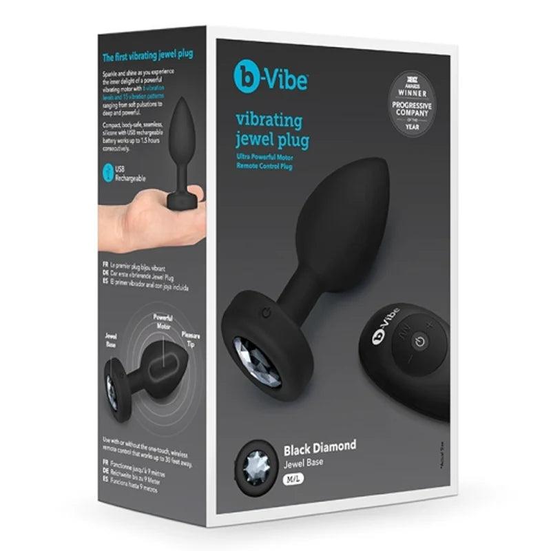 Vibrating Jewel Plug | Remote Control & Multiple Sizes | b-Vibe - Boink Adult Boutique www.boinkmuskoka.com Canada