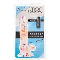 Addiction Party Marty - Silicone Confetti Dong 7.5" - Boink Adult Boutique www.boinkmuskoka.com Canada