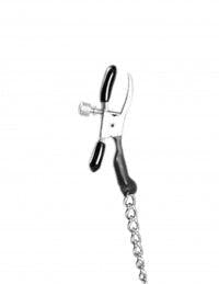 Alligator Nipple Clamps with chain in Silver by Fetish Fantasy - Boink Adult Boutique www.boinkmuskoka.com Canada