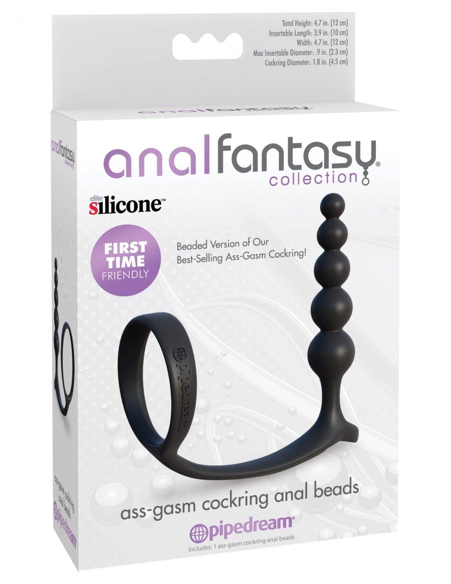 Ass-gasm Cockring Anal Beads by Anal Fantasy - Boink Adult Boutique www.boinkmuskoka.com Canada