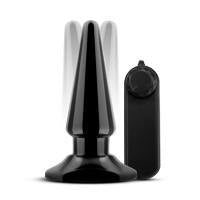 Basic Vibrating Anal Pleaser - Black by Blush - Boink Adult Boutique www.boinkmuskoka.com Canada