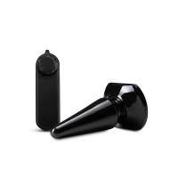 Basic Vibrating Anal Pleaser - Black by Blush - Boink Adult Boutique www.boinkmuskoka.com Canada