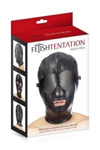 BDSM Hood in Leatherette with Removable Mask by Fetishtentation - Boink Adult Boutique www.boinkmuskoka.com Canada