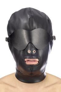 BDSM Hood in Leatherette with Removable Mask by Fetishtentation - Boink Adult Boutique www.boinkmuskoka.com Canada