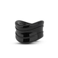 Blush - Stay Hard - Beef Ball Stretcher Snug - 1 Inch Diameter - Black - Boink Adult Boutique www.boinkmuskoka.com Canada