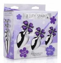 Booty Sparks Violet Flower Gem Anal Plug Set - Boink Adult Boutique www.boinkmuskoka.com Canada