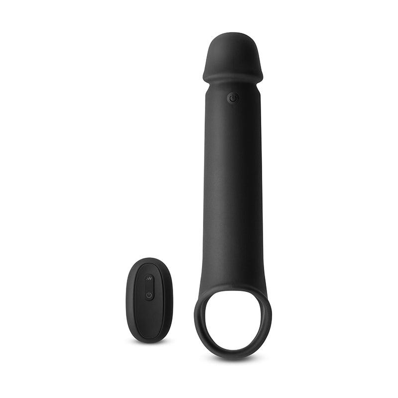 Brute - Black - Vibrating Penis Extension with Remote Control - Boink Adult Boutique www.boinkmuskoka.com Canada