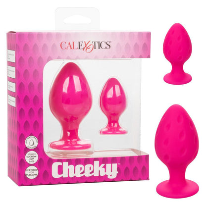 Cheeky Textured Butt Plug Set - 2 Colours - Boink Adult Boutique www.boinkmuskoka.com Canada