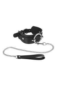 Choker with Leash Black by Fetishtentation - Boink Adult Boutique www.boinkmuskoka.com Canada