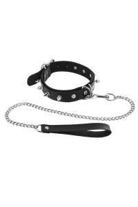 Choker with Metal Spikes and Leash by Fetishtentation - Boink Adult Boutique www.boinkmuskoka.com Canada