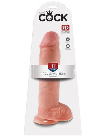 Cock W/ Balls | Suction Cup Base & Harness Compatible | King Cock - Boink Adult Boutique www.boinkmuskoka.com Canada