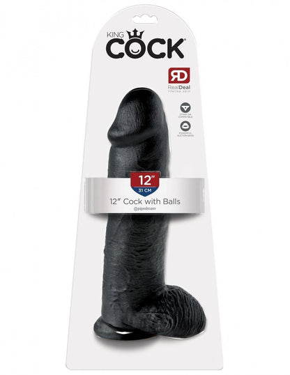 Cock W/ Balls | Suction Cup Base & Harness Compatible | King Cock - Boink Adult Boutique www.boinkmuskoka.com Canada