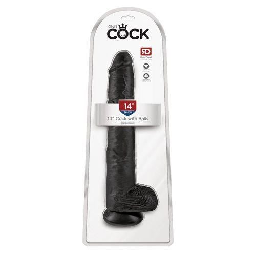 Cock W/ Balls | Suction Cup Base & Harness Compatible | King Cock - Boink Adult Boutique www.boinkmuskoka.com Canada