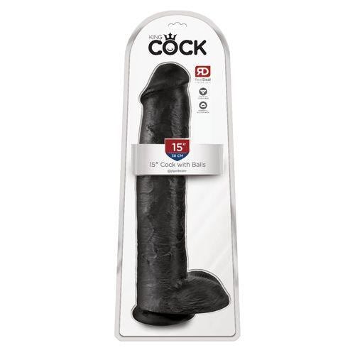 Cock W/ Balls | Suction Cup Base & Harness Compatible | King Cock - Boink Adult Boutique www.boinkmuskoka.com Canada