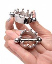 Crowned Magnetic Nipple Clamps by Master Series - Boink Adult Boutique www.boinkmuskoka.com Canada