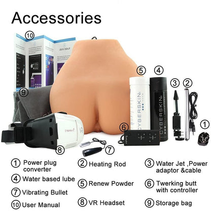 CyberSkin® Twerking Butt Deluxe Masturbator - w/ VR Glasses - Boink Adult Boutique www.boinkmuskoka.com Canada