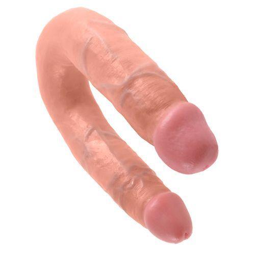 Double Trouble U-Shaped Double Dildo - 3 Sizes by King Cock - Boink Adult Boutique www.boinkmuskoka.com Canada