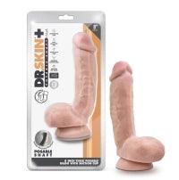 Dr. Skin Plus - 8 Inch Thick Poseable Dildo With Squeezable Balls - Boink Adult Boutique www.boinkmuskoka.com Canada