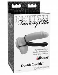 Elite Double Trouble | Enhancing Cock Ring with Dildo | Fetish Fantasy - Boink Adult Boutique www.boinkmuskoka.com Canada