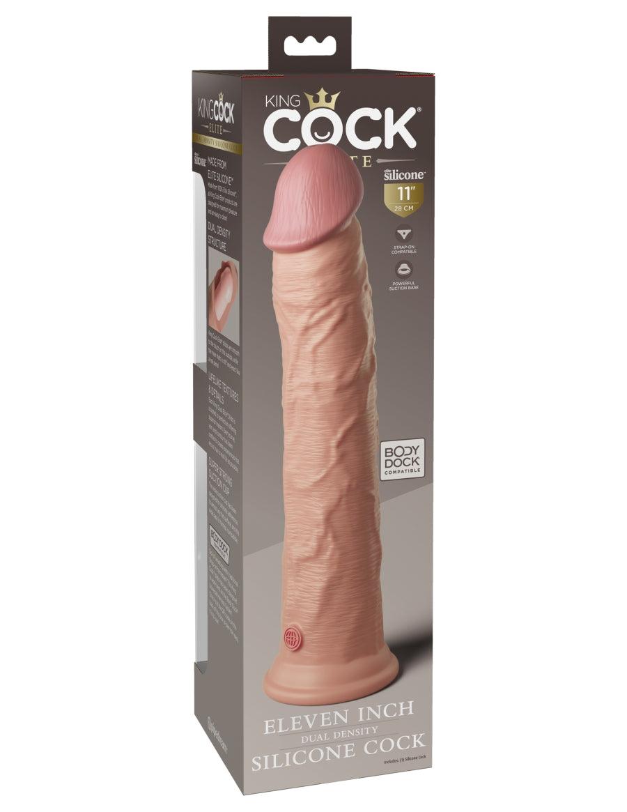 Elite Dual Density Silicone Cock by King Cock - Boink Adult Boutique www.boinkmuskoka.com Canada